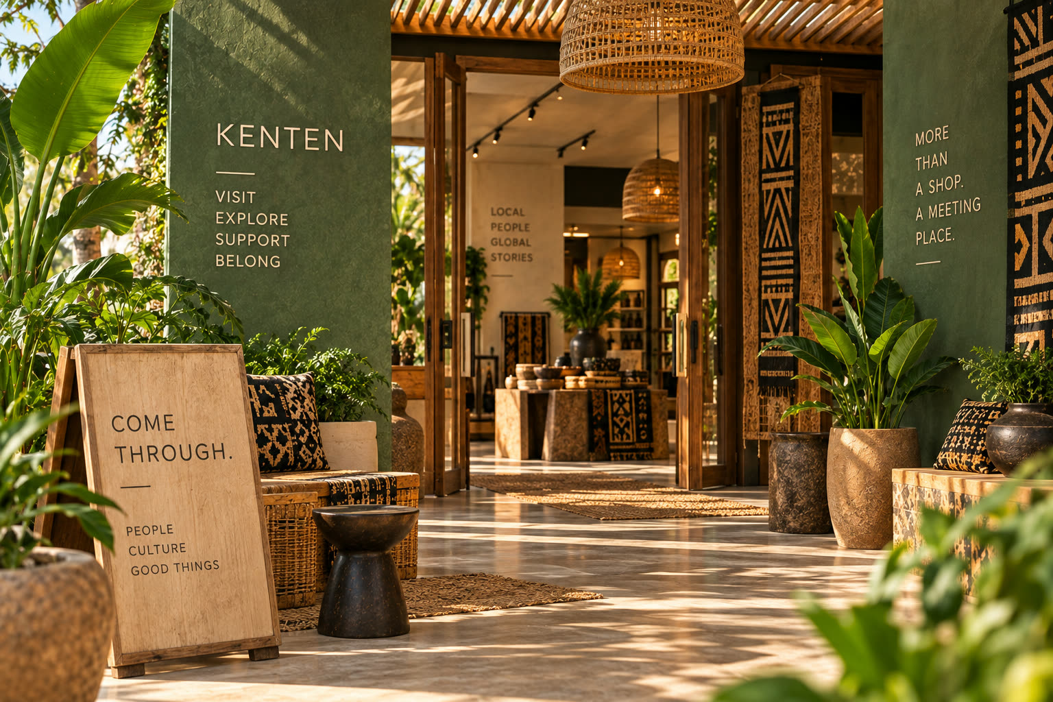 Kenten entrance in Accra